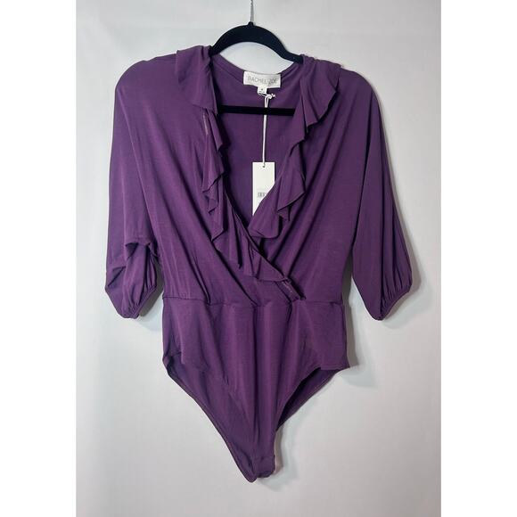 NWT Rachel Zoe Bodysuit. Size Medium in Faded Plum. - Picture 2 of 4